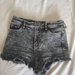 Kendall + Kylie High Rise Acid Wash Jean Shorts